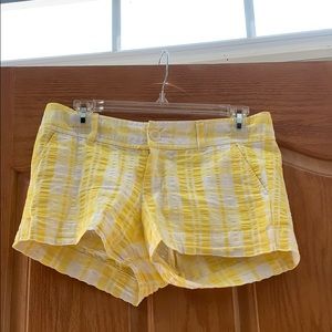 Yellow and white Lilly Pulitzer shorts